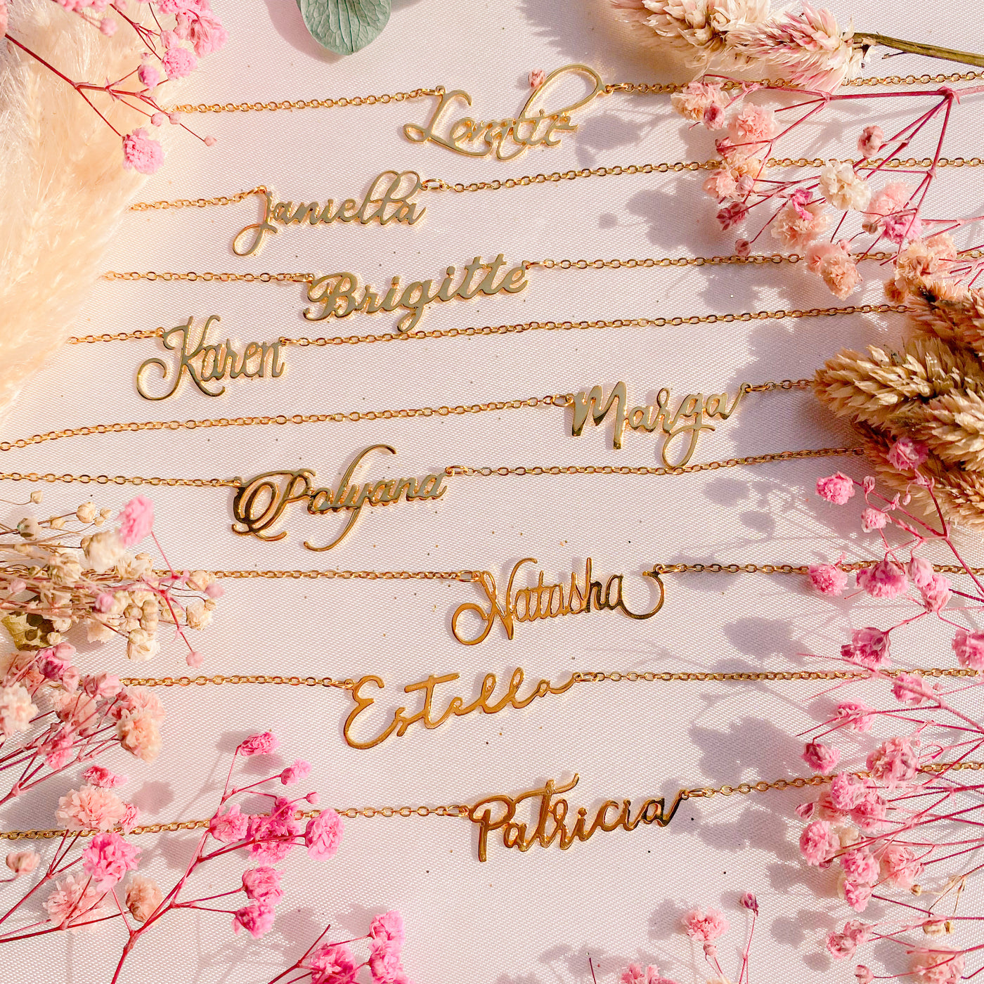 personalized name necklace tala
