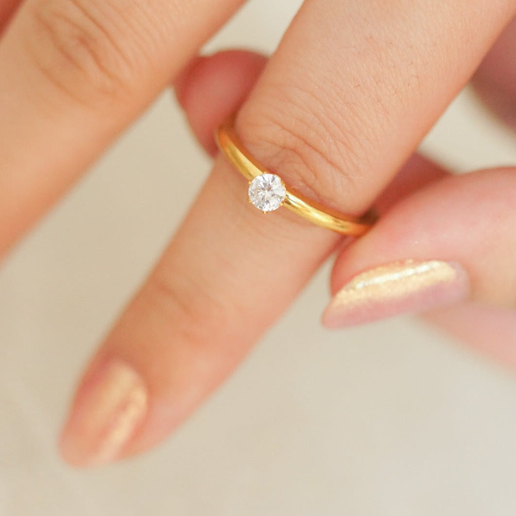 Engagement Rings For Small Simple Promise Rings Dainty Simple